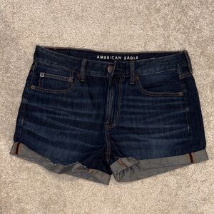 American Eagle Outfitters Women's Deep Indigo Jean Shorts